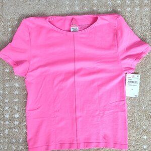 NWT Good American Fitted Seamless Tee